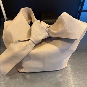 Elie Tahari Beige Leather Hobo Bag